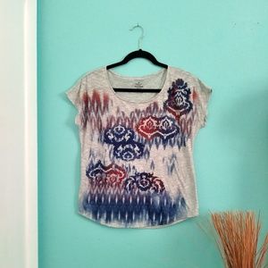 Sonoma Women's Shirt Relax fit Rhinestone sprinkle